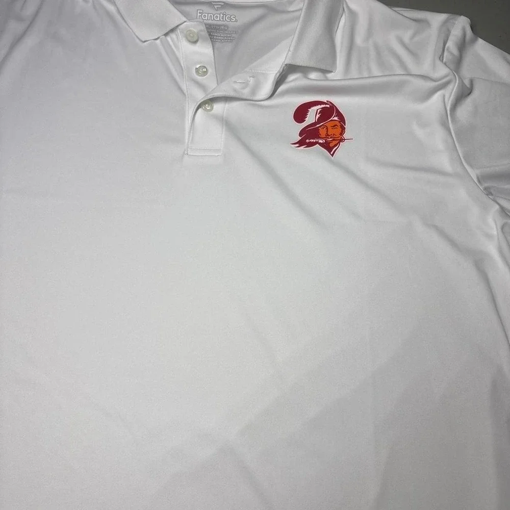 Tampa Bay Buccaneers Bucco Bruce Throwback Logo White 2xl/2tg Fanatics Polo NWT